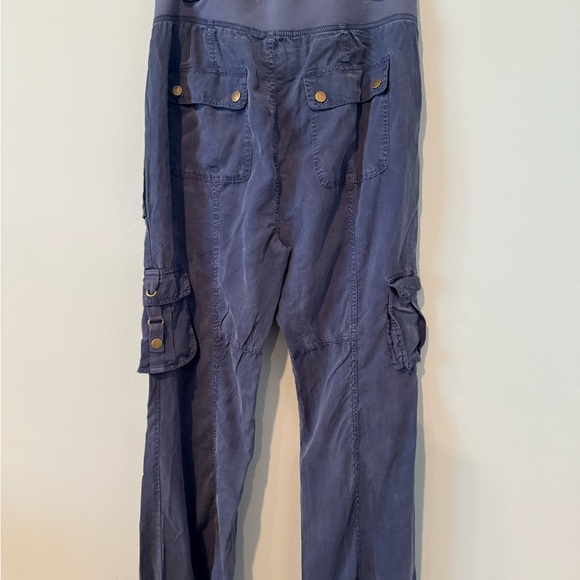 New, XCVI Slate blue Cargo Pants - Picture 2 of 7